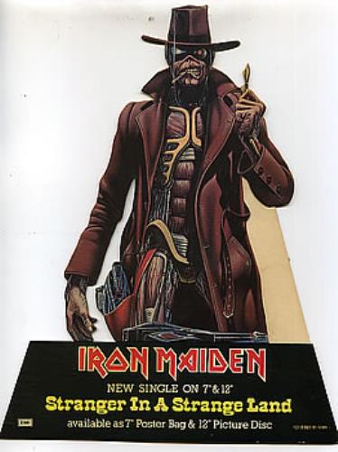 レア　ポスター付　アイアン・メイデン/ストレンジャーインアストレンジランド LP LP) Iron Maiden – Stranger In A Strange Land , Single, 12EMI